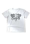 Cougars Baseball/Softball Double Heart Tee