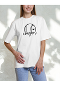 Cougars Baseball/Softball Heart Tee